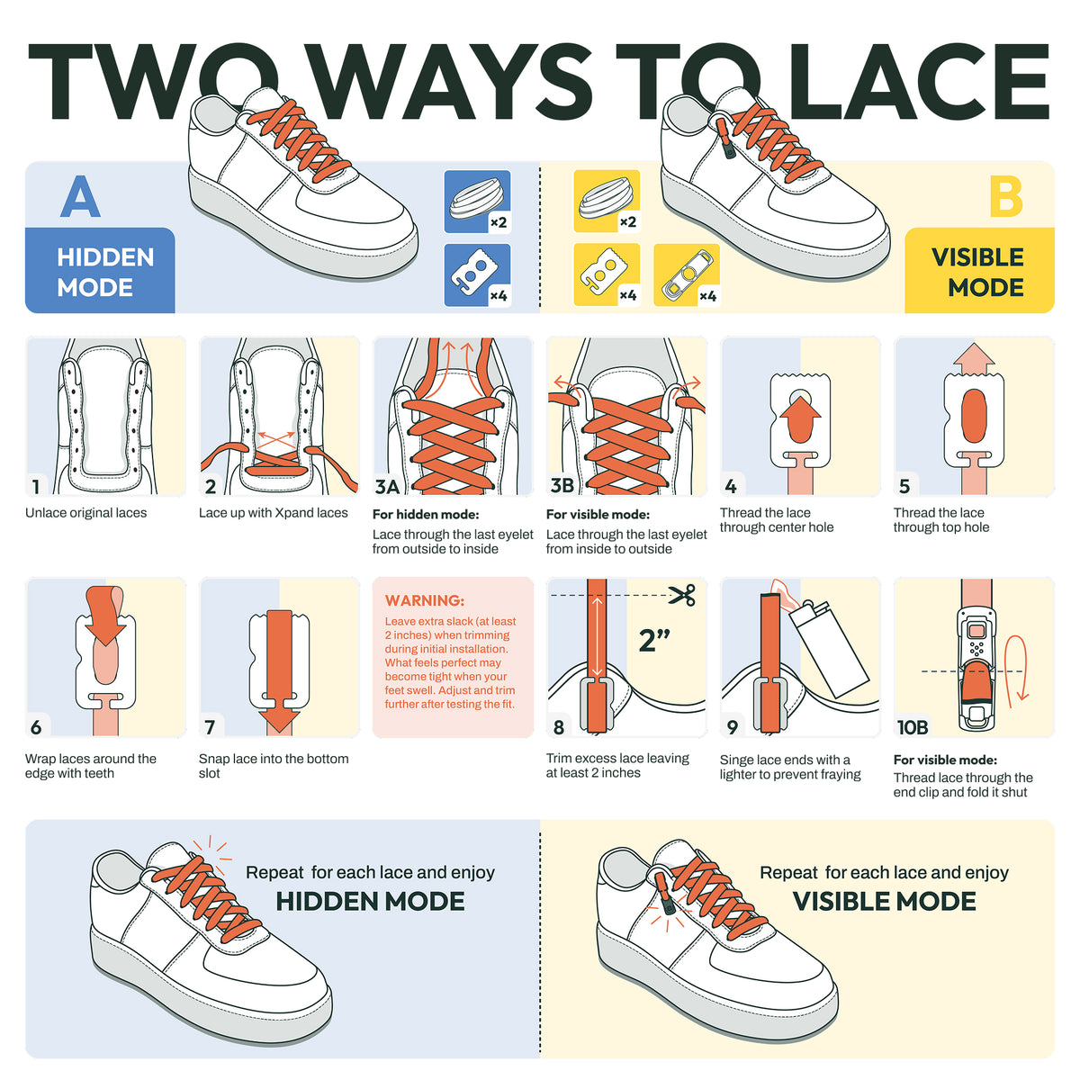 
              original no-tie laces