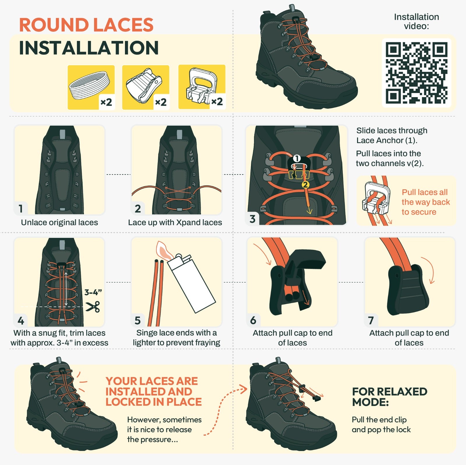 no-tie round laces